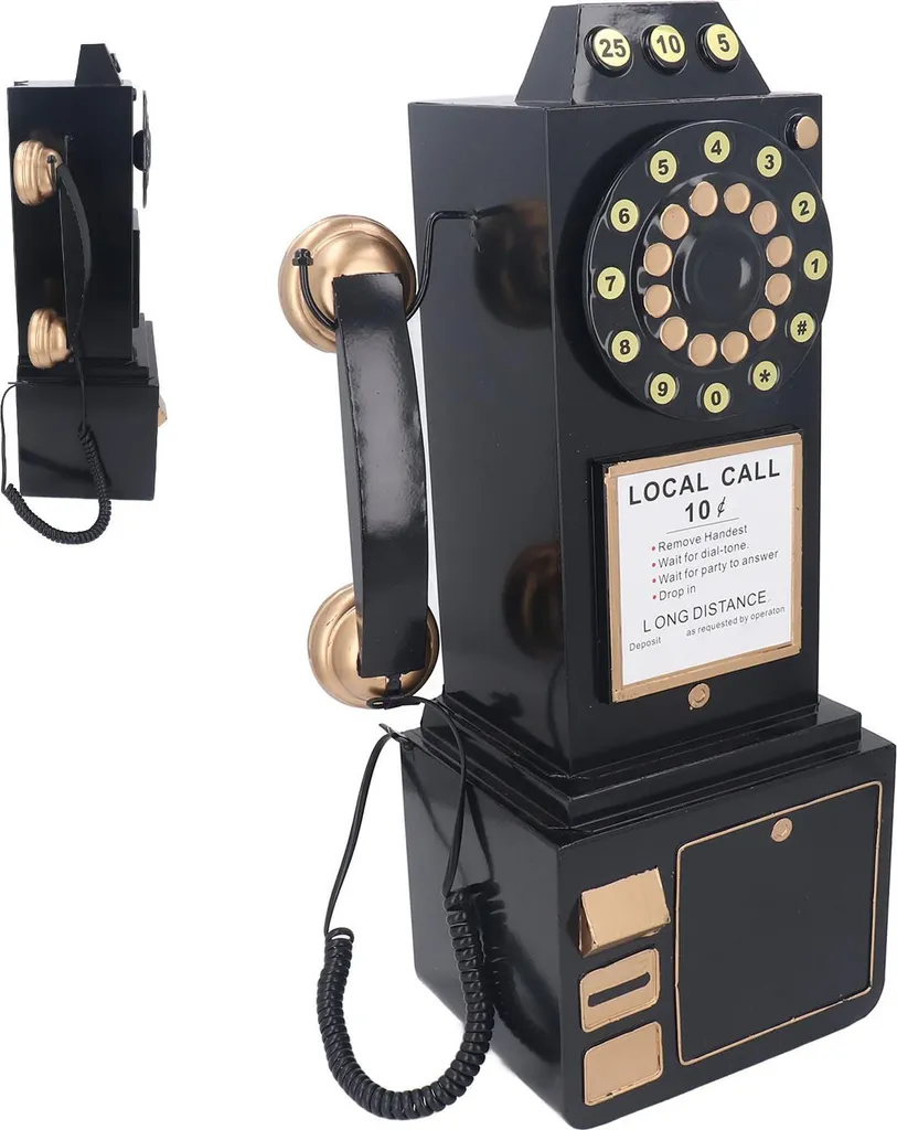 Décoration Murale Téléphone Vintage - Solution Rétro pour Mur Vide - 2