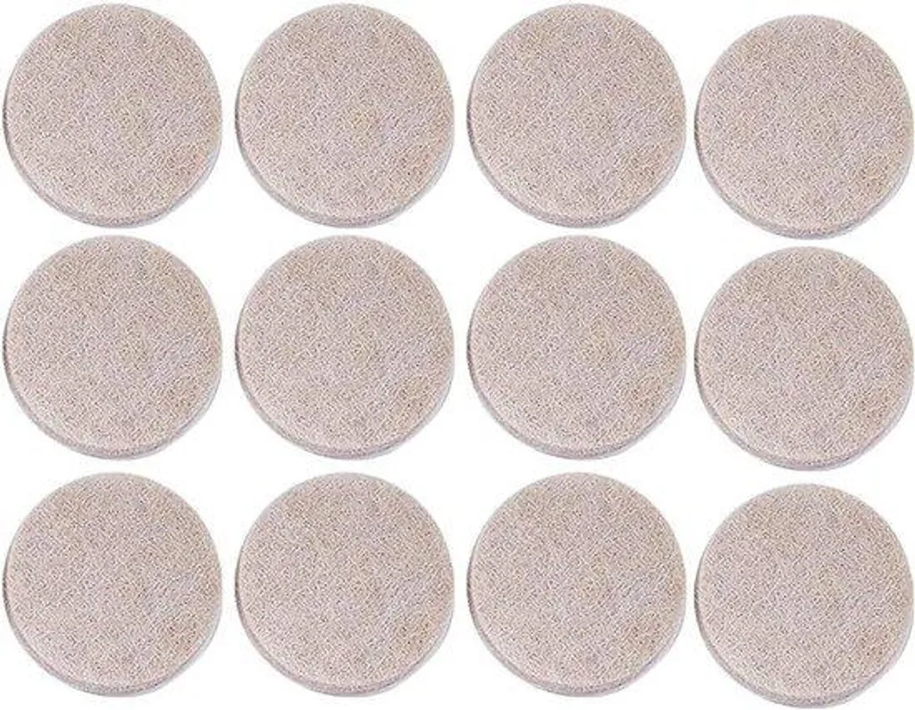 Protège-pieds de chaise en feutre beige - Anti-rayure sol - 54 pièces
