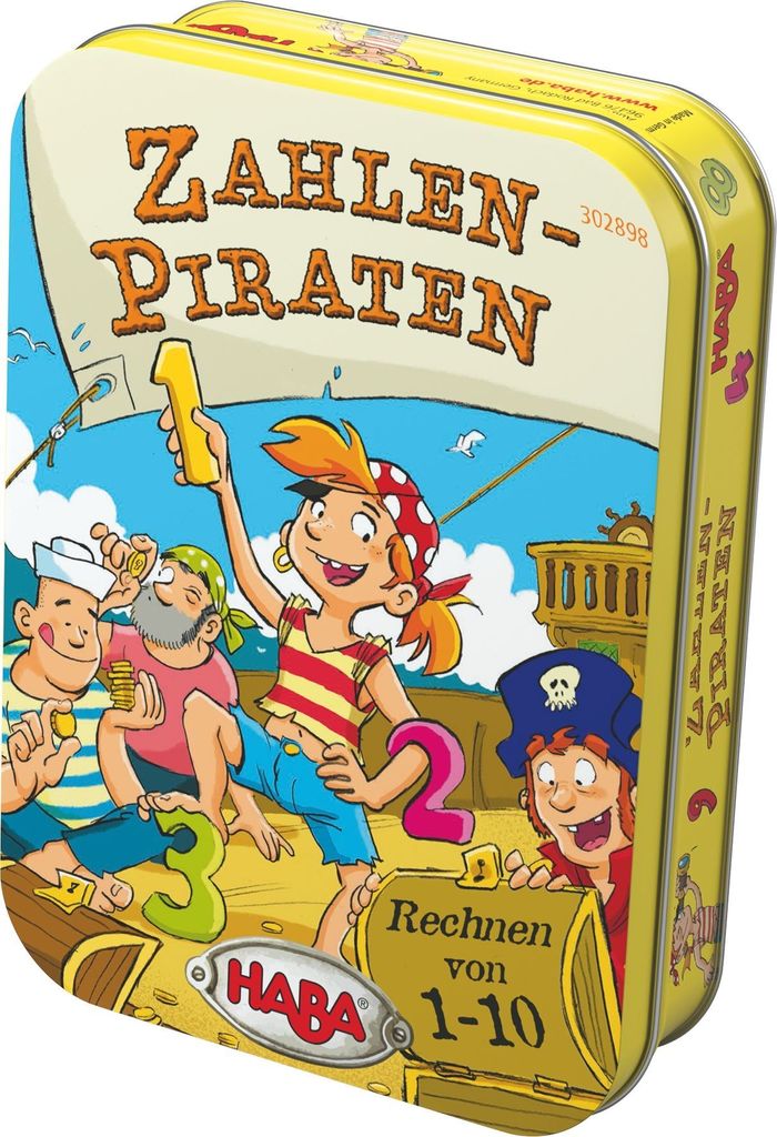 Haba 302898 Kinderspiel Zahlen-Piraten Produktbild 
