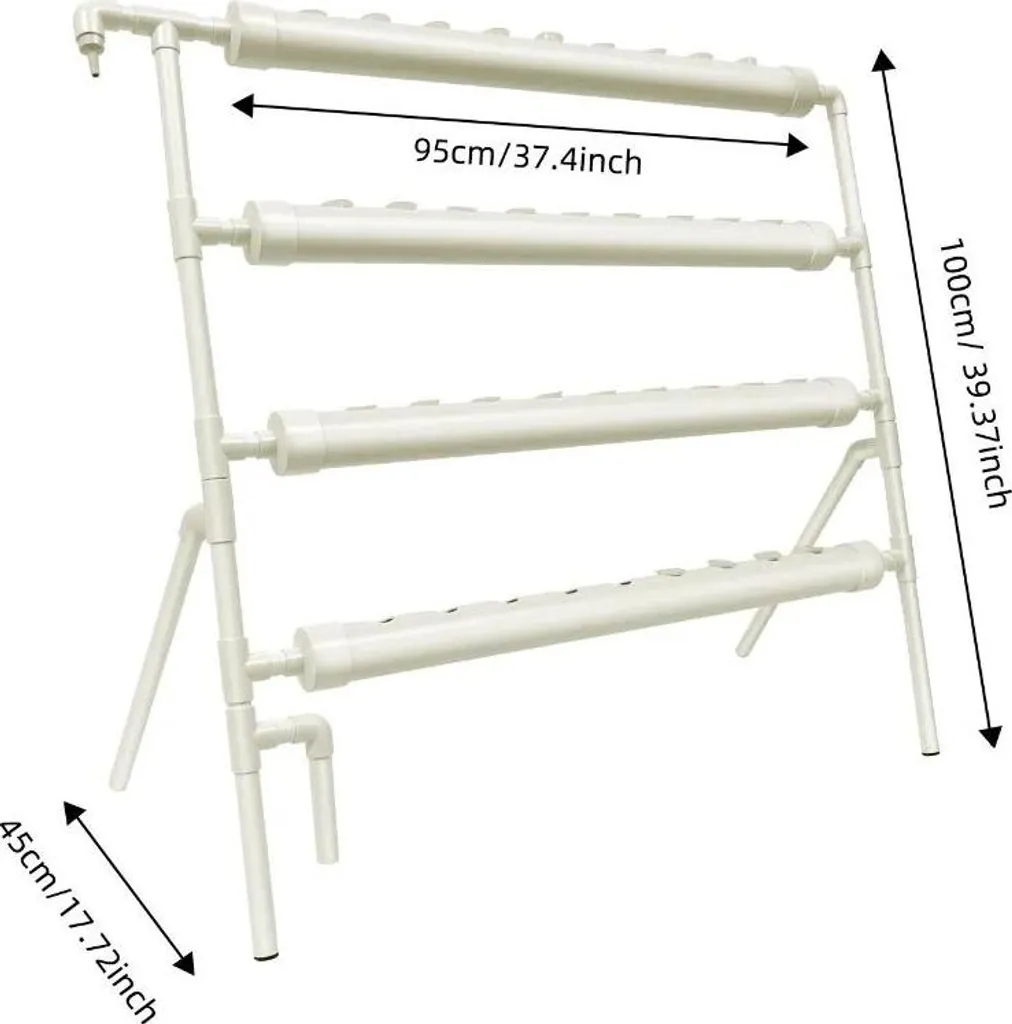 Système Hydroponique Vertical 36 Emplacements pour Potager de Balcon