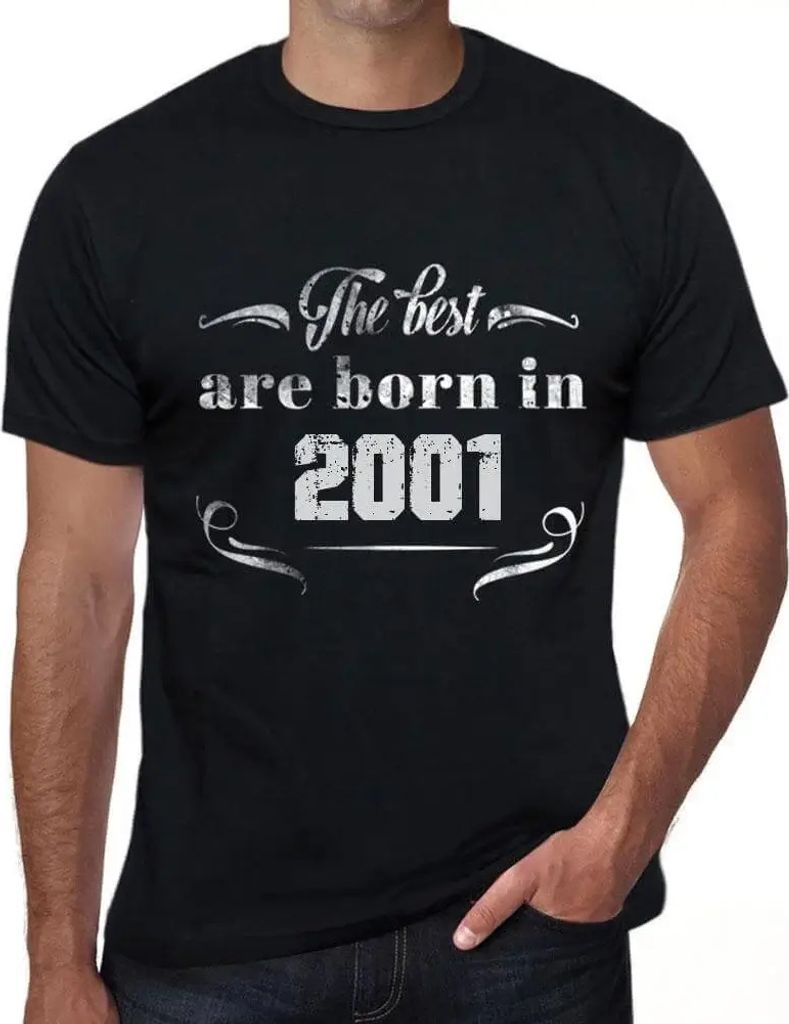 Herren Grafik T-Shirt Die Besten sind 2001 geboren – The Best Are Born in 2001 – Geschenk 23. Geburtstag Jahrestag 23 Jahre Jubiläum 23 Jähri...