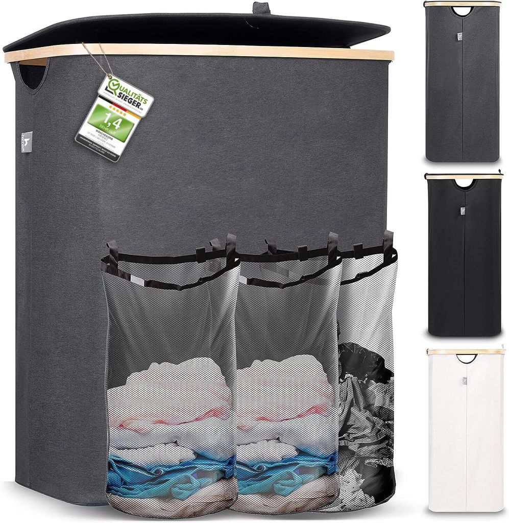 HENNEZ Aufbewahrungskorb "Adrian", 150 l - faltbar - mit Produktbild 