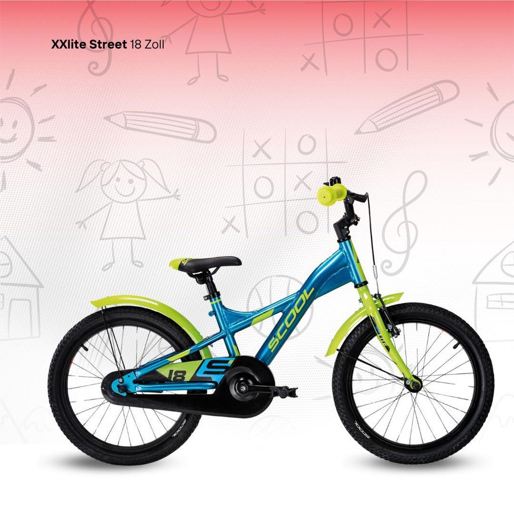 18 Zoll Kinderfahrrad, 1-Gang, Kinderfahrrad, S'COOL