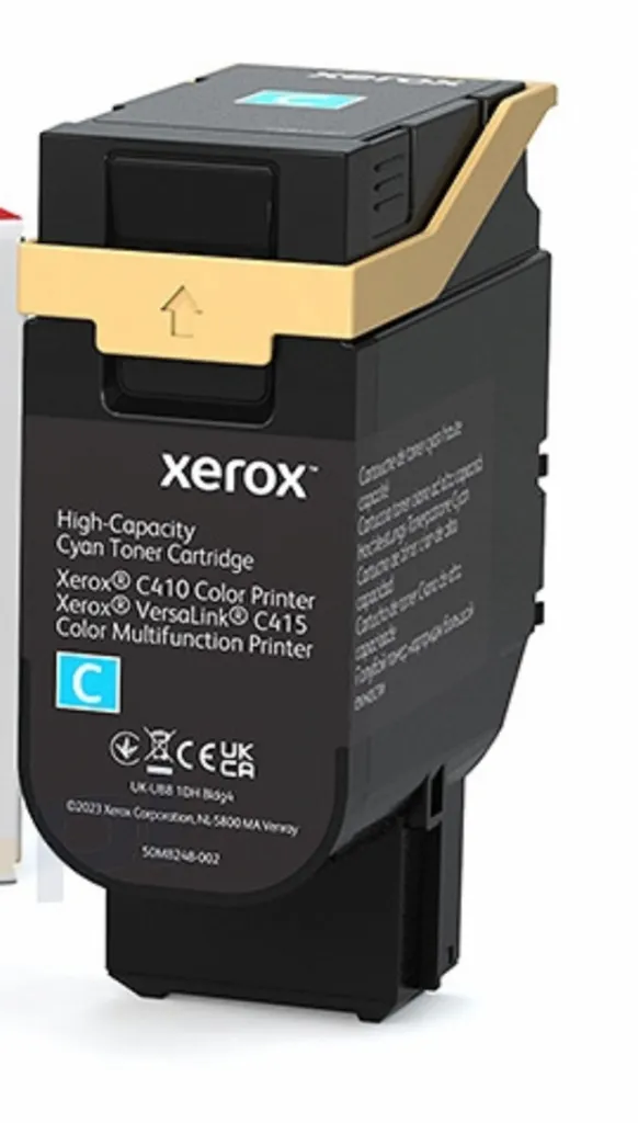 Consommable Xerox C410 C415 cyan pour impression couleur gros volume 7000p