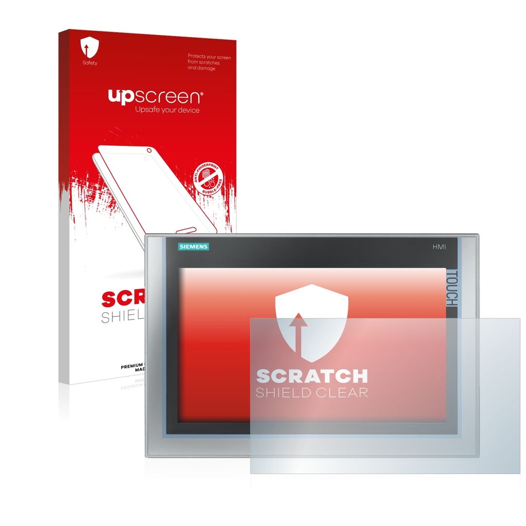 upscreen Schutzfolie für Siemens Simatic HMI TP 1200 Comfort Inox Displayschutz Displayschutzfolie Folie Klar Transparent