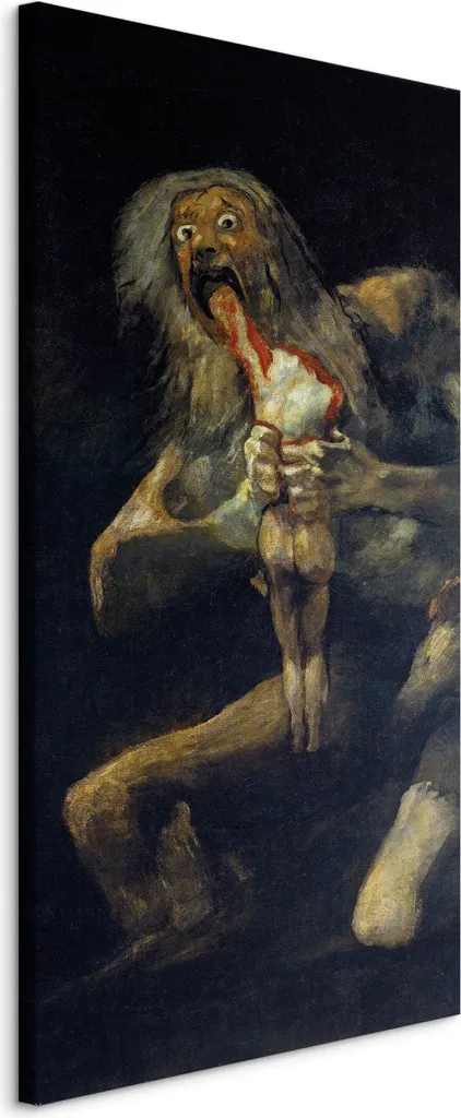 Riproduzione Goya Saturno che divora il figlio - Quadro Moderno 30x60