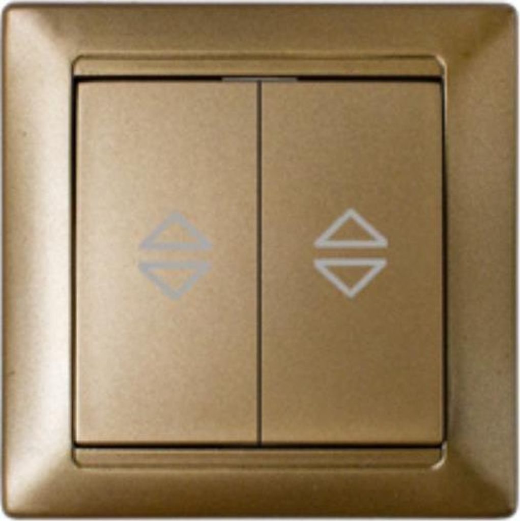 Wechselschalter/Serienschalter Unterputz 10A Premium serie STILE Bronze