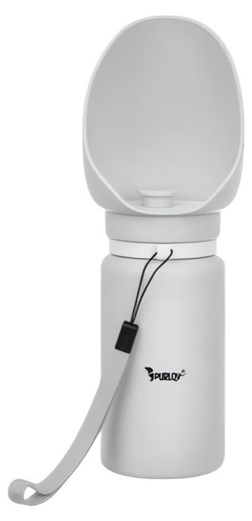 Purlov 27234 Láhev pro psy skládací 550 ml, šedá Obrázek produktu 