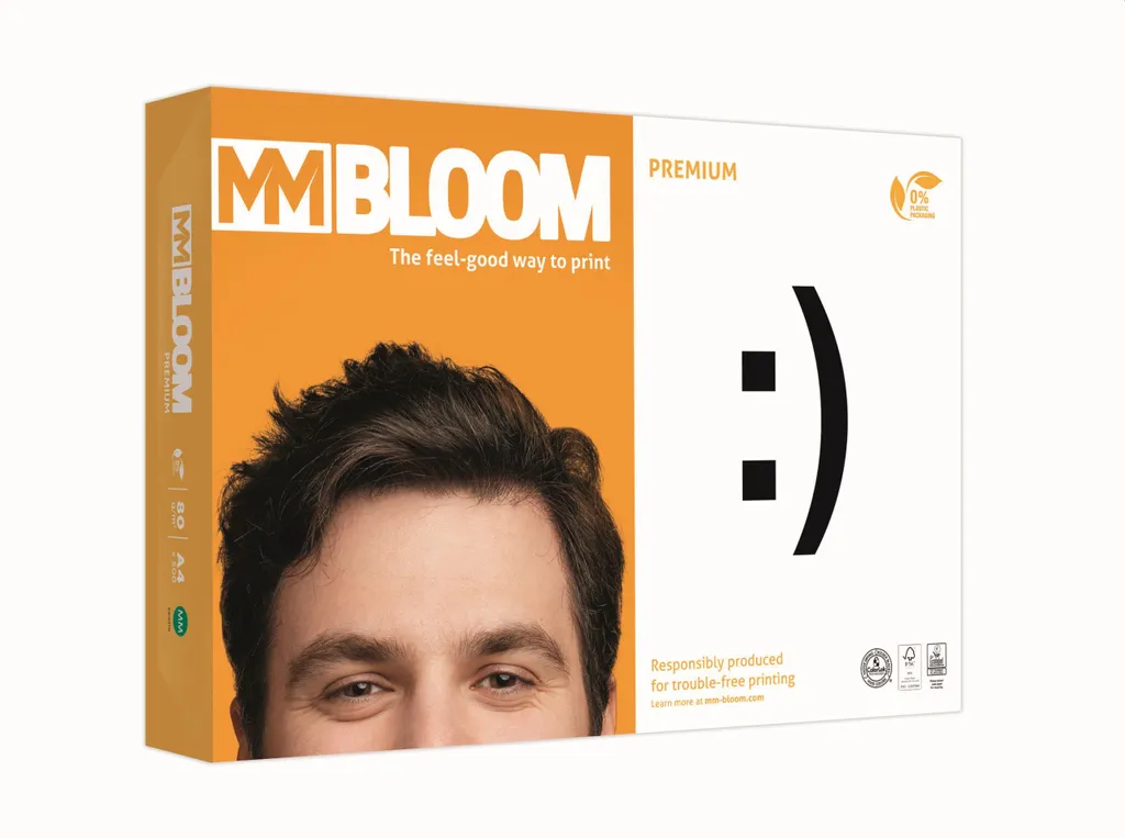 Carta A4 80g MM Bloom 9937A80S | Premium, Bianca ed Ecosostenibile