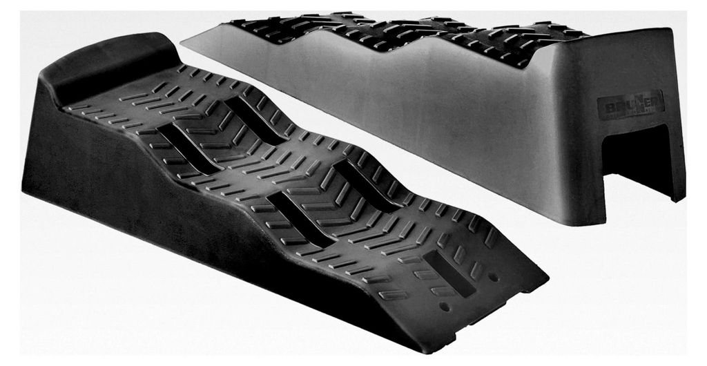 .C03 Camping Auffahrkeile Leveller Ausgleichskeile Stufenkeile Equalizer, XL, Schwarz