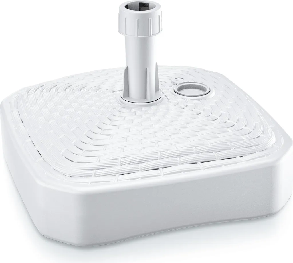 Deuba Base Quadrata per Ombrellone ø max. 2,6cm da Riempire con Sabbia Ghiaia Acqua Polyrattan