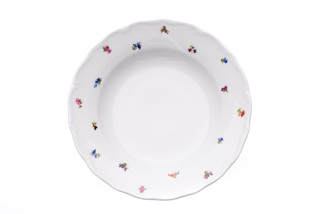 Talerz głęboki, czeska porcelana, Werona, 24 cm, rzut, G. Zdjęcie produktu 