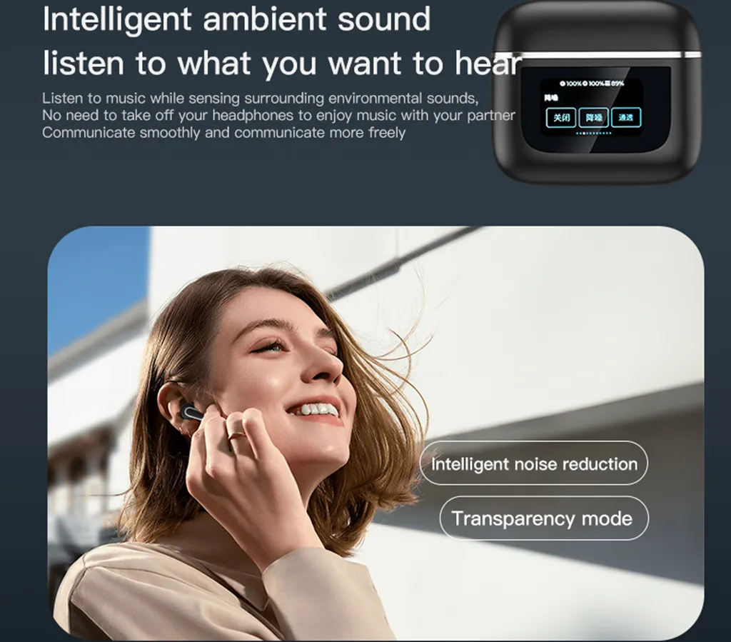 Guida alle Cuffie Bluetooth V8: ANC, Touch Screen LCD e Autonomia - 13