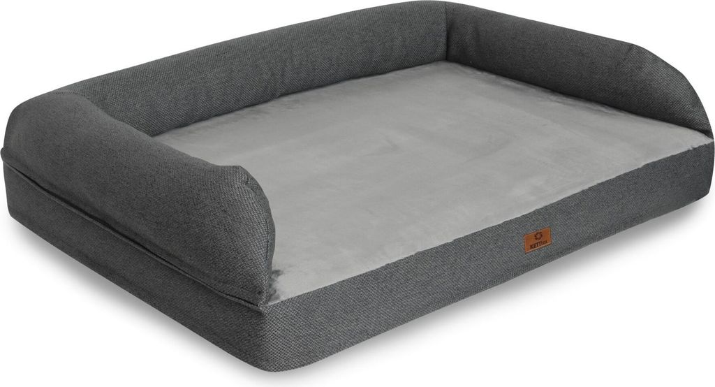 elGiga orthopädisches Hundebett Moritz - Bezug mit RV waschbar - L 100 x 65 cm