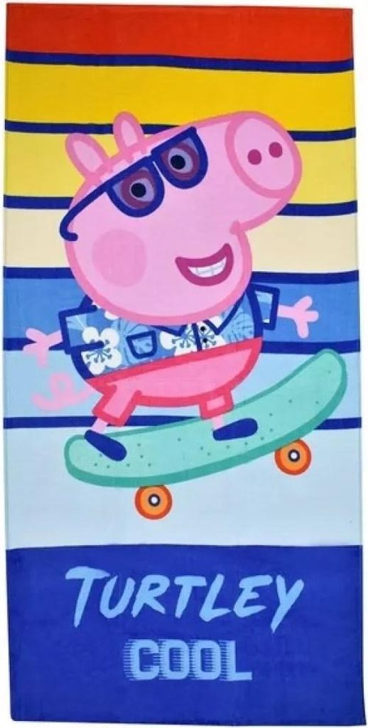 badetuch Peppa Pig junior 70 x 140 cm Baumwolle rosa Produktbild 