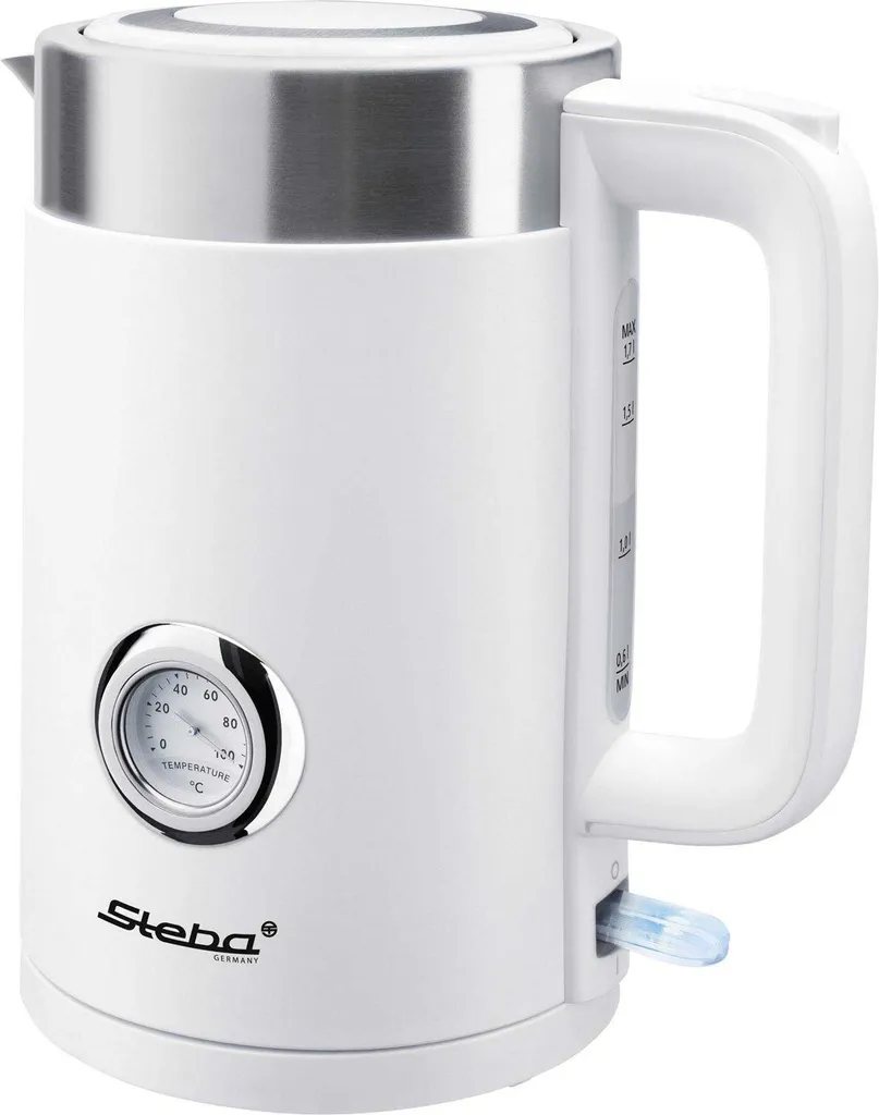 Bouilloire Steba WK 10 Bianco sans fil avec indicateur de niveau d'eau
