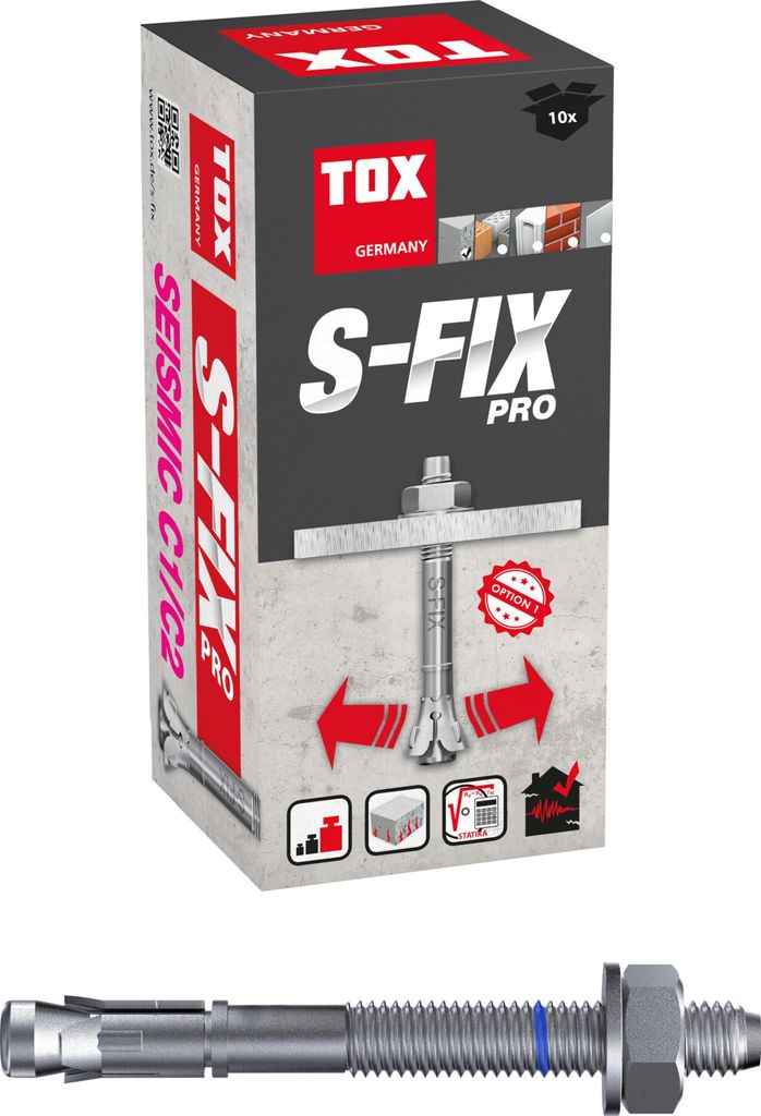TOX  Bolzenanker S-Fix Pro M16x175/58 (10 Stk.), 04010237 Produktbild 