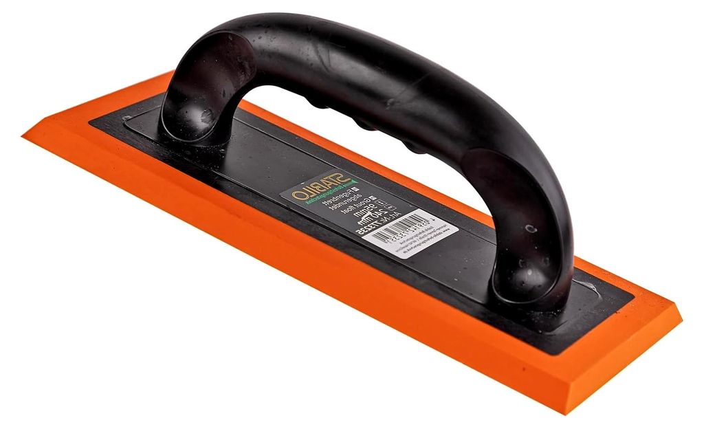 Abgerundetes Epoxy-Fugenbrett 95 x 240 mm | Verfugbrett mit Gummiauflage