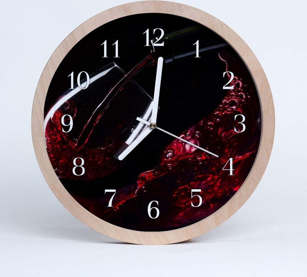 Holzuhr 20fi cm wanduhr - Wein