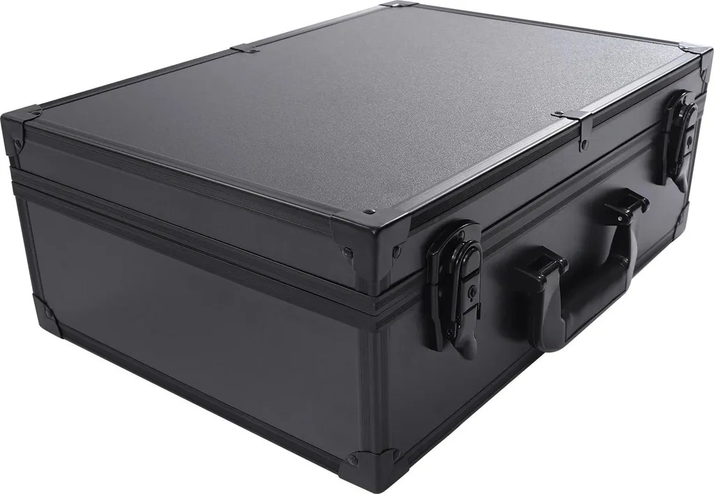 Mallette maquillage LED rechargeable et compartiments modulables noir L