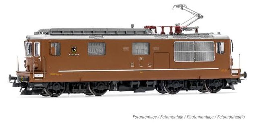 Rivarossi Mehrzwecklokomotive Re 4/4 191 Reichenbach BLS,braun, Ep. IV-V HR2960