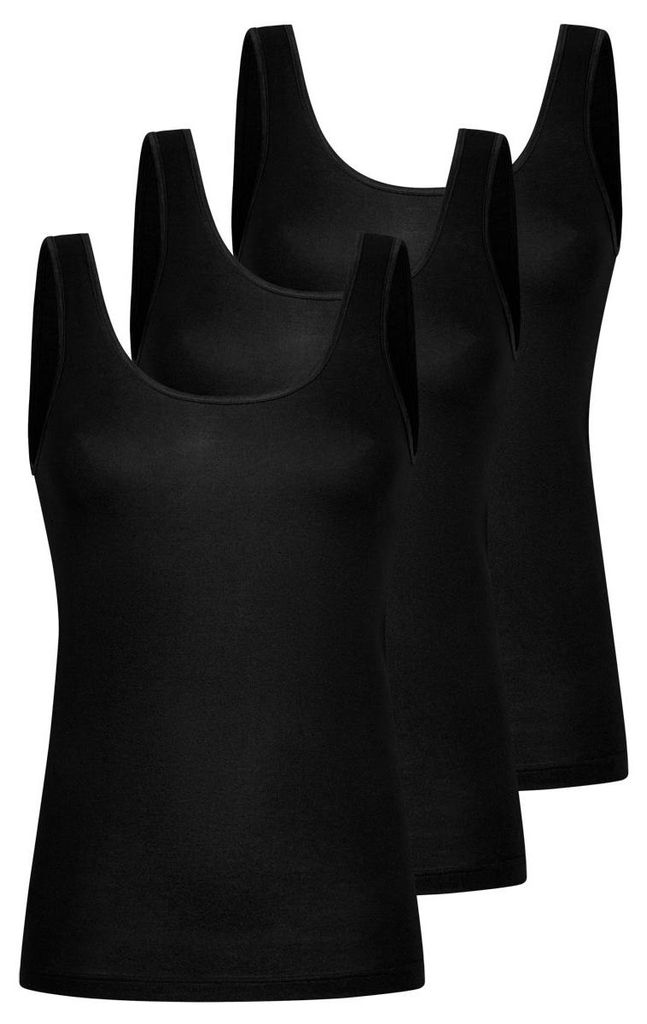 Nina von C. 3er Pack Motion Unterhemd / Top Weiches Material, ohne Seitennähte, Schmale Satinabschlüsse und flache Kanten, Angenehme Passform mit...