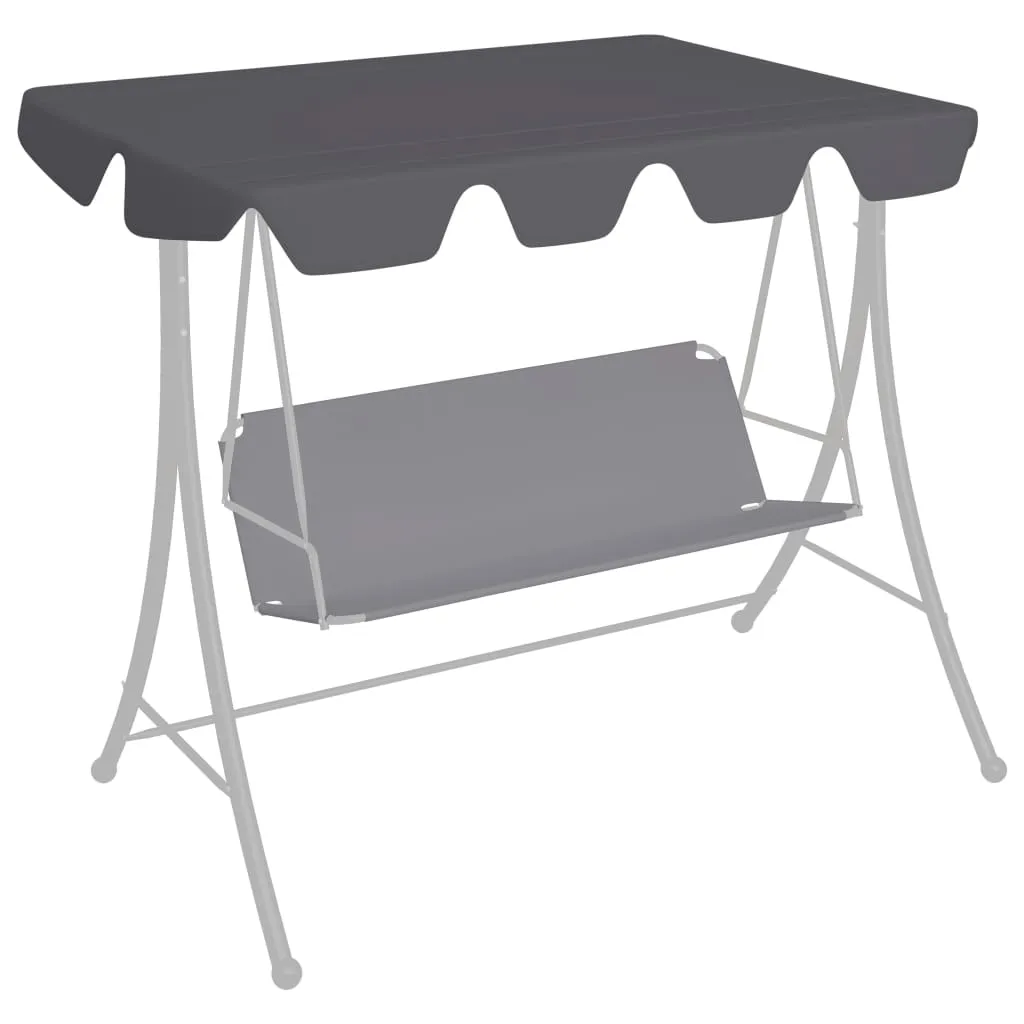 Tettuccio Ricambio Altalena Hollywood Antracite 150x70 - Alta Qualità