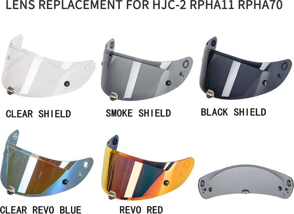 Motorradhelm Visier Windlinse Ersatz für HJC-2 RPHA11 RPHA70