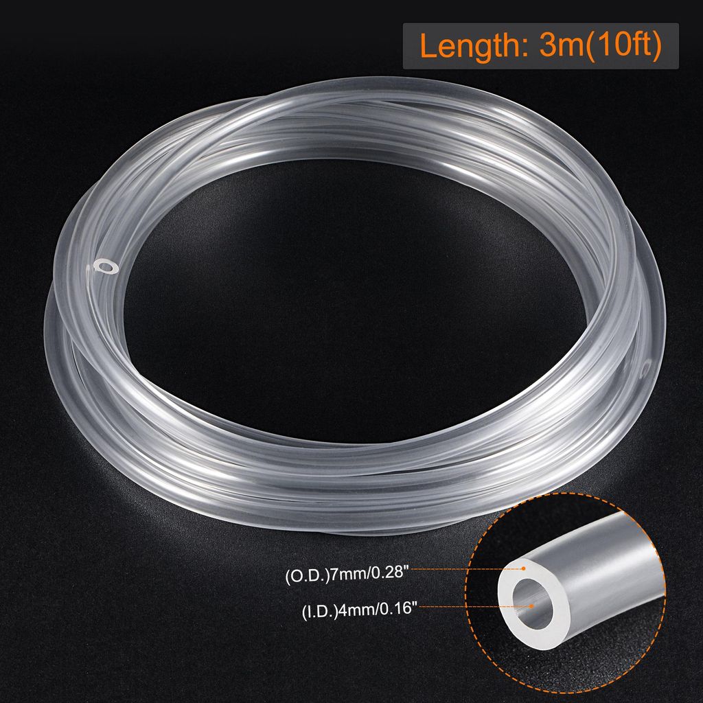 PVC Schlauch 4mm ID x 7mm OD, 3 Meter Kondensatschlauch Wasserleitung Kunststoff fš¹r Garten, Aquarium, Wasserleitung
