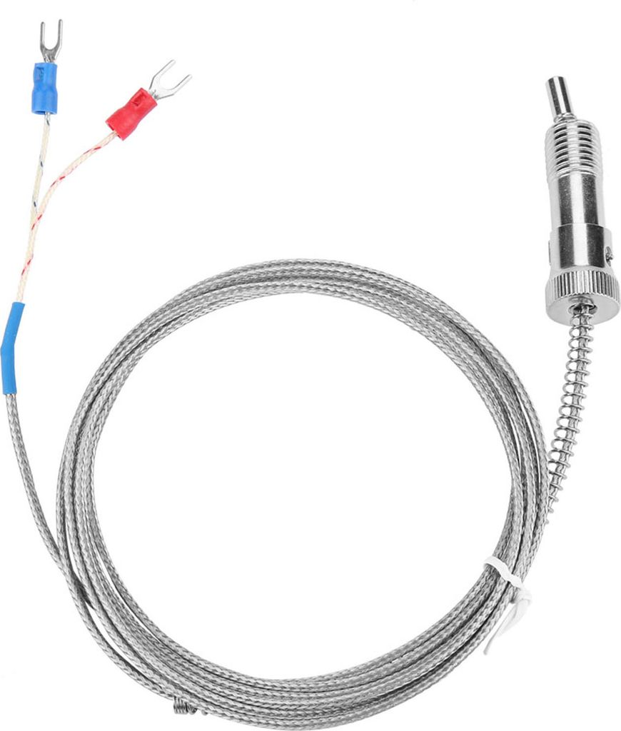 Bajonett-Druckfeder Typ K Thermoelement-Temperatursensorkabel 0-400 °C (5 m)