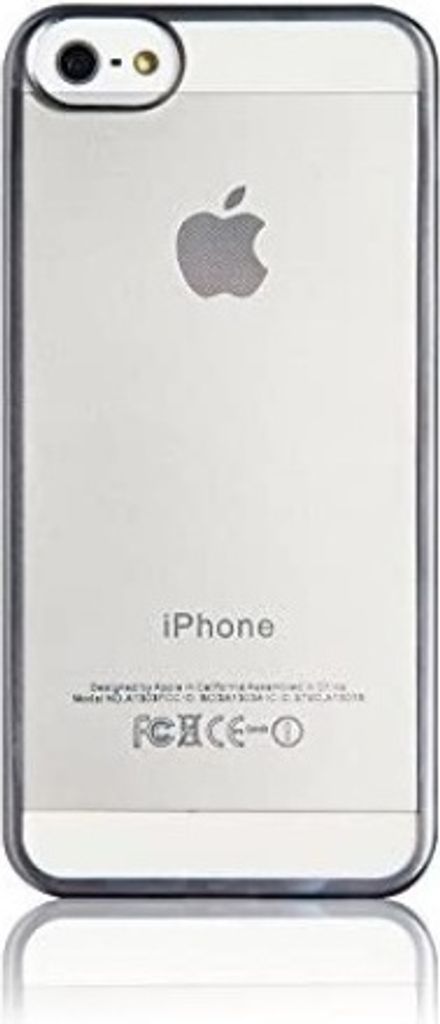 Back Case Electro-Style Softcover Dunkelgrau für Apple iPhone 5/5s/SE