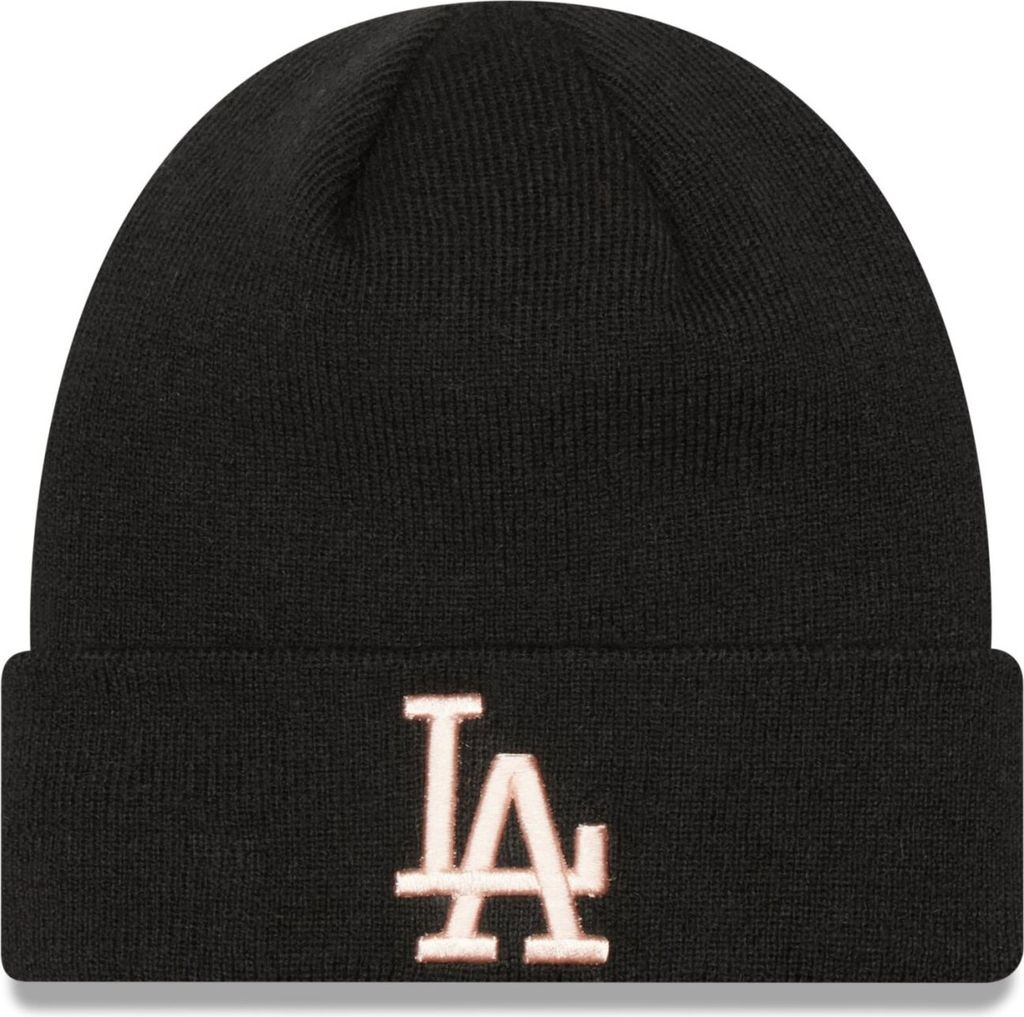 New Era Cuff Beanie, Los Angeles Dodgers, black-rosé