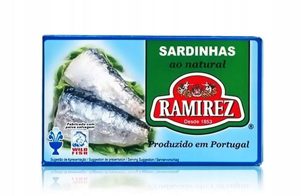 Ramirez Sardinen in eigenem Saft – 125g Dose, naturbelassen Produktbild 