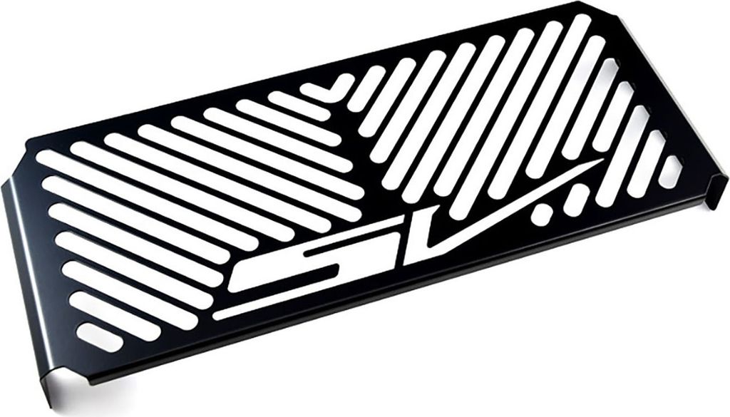 ZIEGER Kühlerabdeckung kompatibel mit Suzuki SV 650 N | S Design Logo schwarz