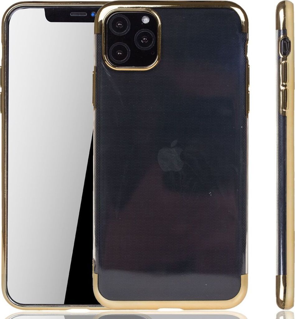 Handyhülle für Apple iPhone 11 Pro Gold - Clear - TPU Silikon Case Backcover Schutzhülle in Transparent Gold