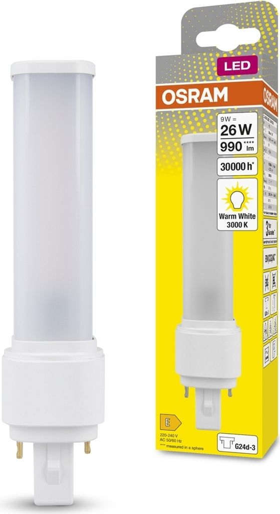 Świetlówka LED Jednostronna G24d-3 9W = 26W 990lm 3000K Zdjęcie produktu 