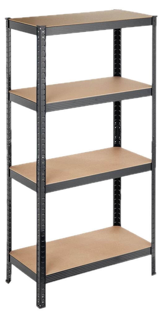 2 x Zwaar belastbaar stellingrek, 4 planken, afmetingen: Productafbeelding 
