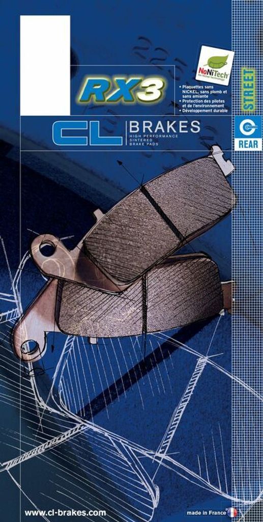 CL BRAKES Racing Sintermetall Bremsbeläge - 2827RX3
