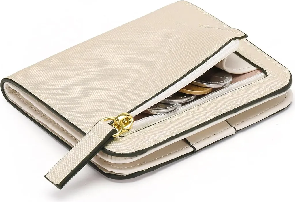 Portafoglio Donna Piccolo Pelle con Zip e RFID | Mini Portamonete
