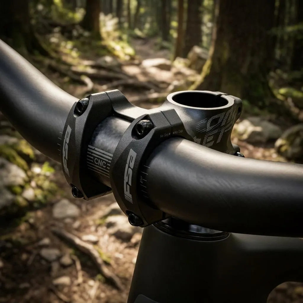 Potence de vélo légère FSA Comet pour cintre vtt 35mm noire et rigide