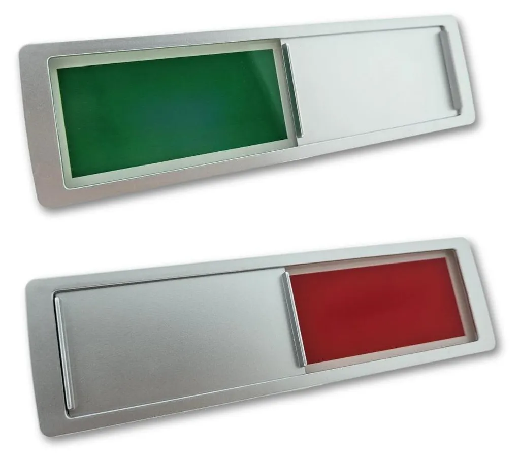 5 Cartelli Scorrevoli Libero/Occupato CombiCraft Argento 178x50mm