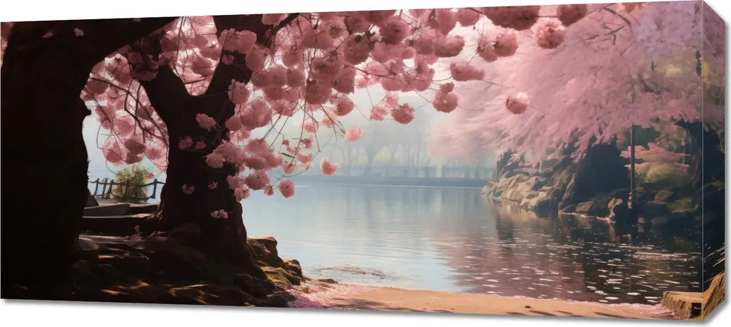 Quadro Feng Shui Sakura 90x40 | Crea Armonia nelle tue Pareti
