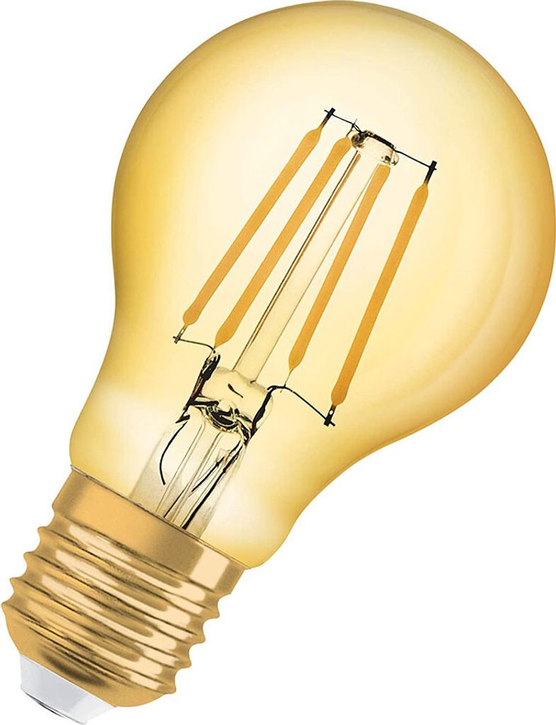 Filamentová LED vintage žiarovka - E27, A60, 4W, 2400K Obrázok produktu 