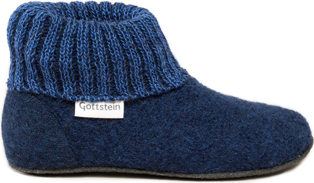 Gottstein Alpine Boot FE Hüttenschuh Hausschuh mit optimaler Passform, Rutschfeste Sohle, Temperaturausgleichende Eigenschaften