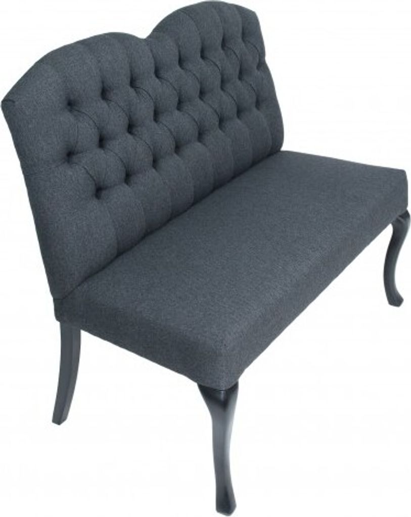 Chesterfield Bank Textil Sitz Bänke Restaurant Stoff Laden Sofa Leder Couch Neu