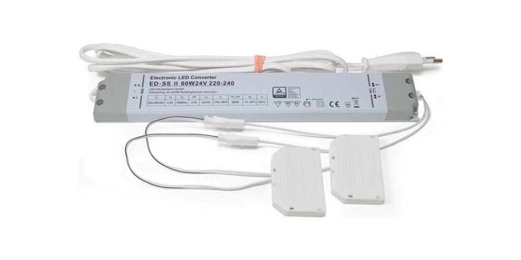 Convertitore LED L&S 230 V 24 V 60 W Distributore 2x6 vie - Immagine del prodotto 
