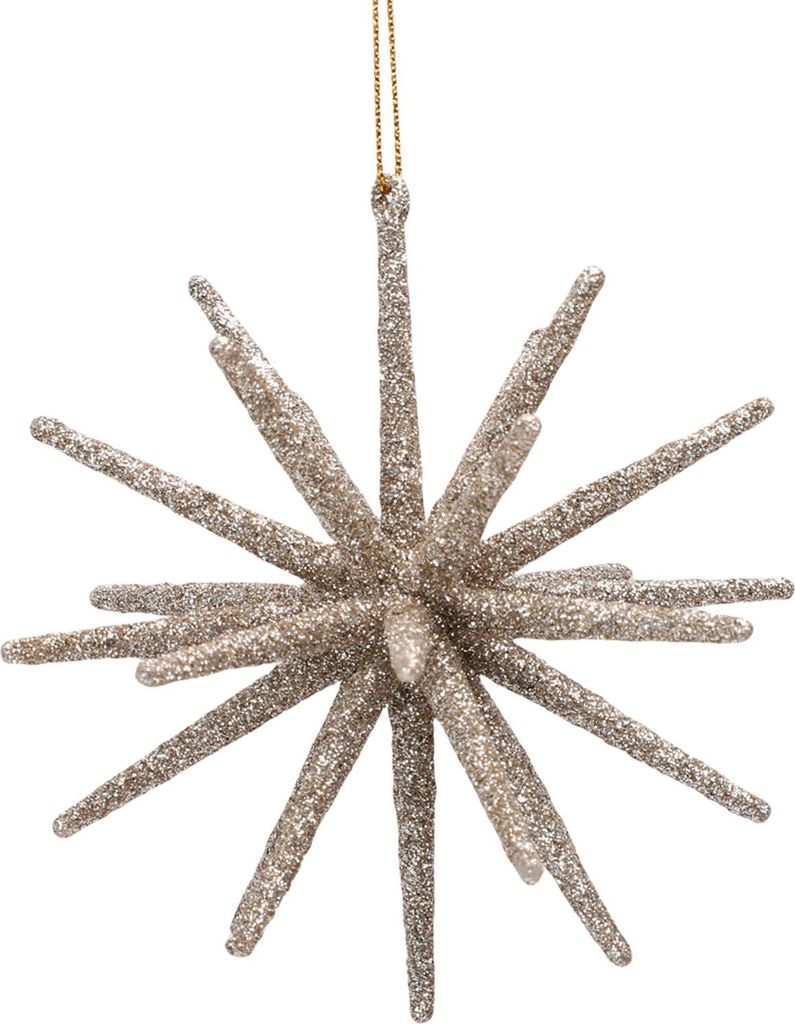 5pcs Glitter Xmas Star Hanging Tree Ornaments Schöne Urlaub 3D Star Dekorationen Party Dekor