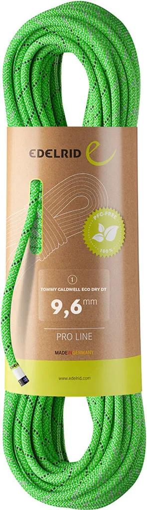 Corde à simple Edelrid 9,6 mm Tommy Caldwell Eco Dry DT 70 mètres