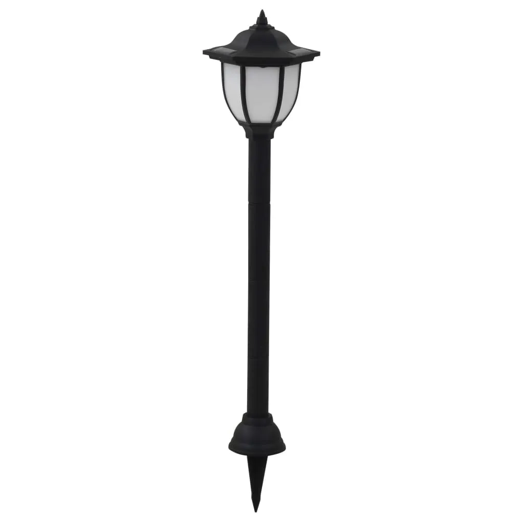 Luci solari da esterno 6 pz. LED nero