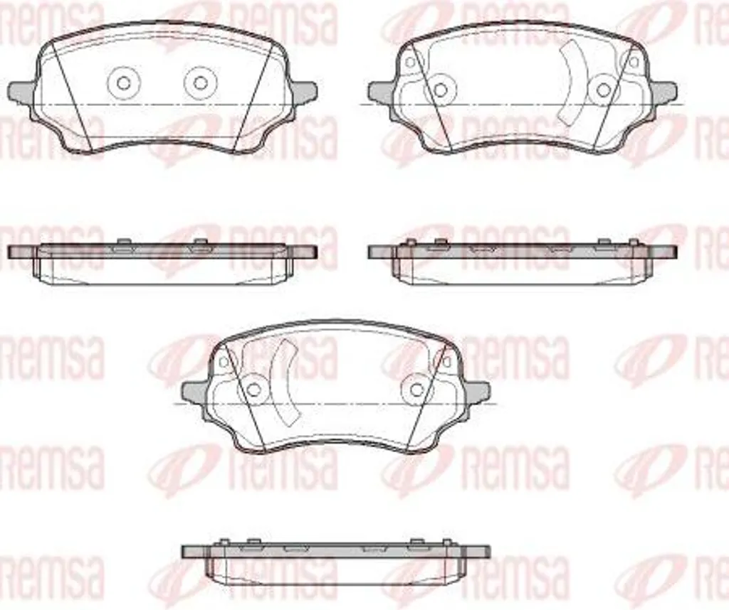 Plaquettes de frein REMSA 1885.00 OE 2425653 pour Ford Puma performance